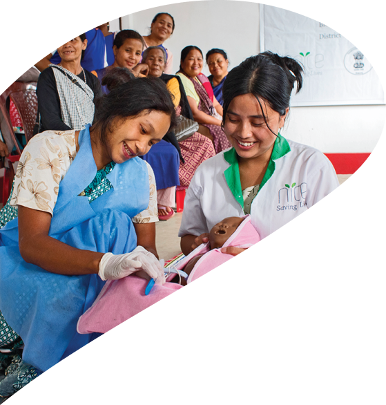 Skilled field nurses and TBAs